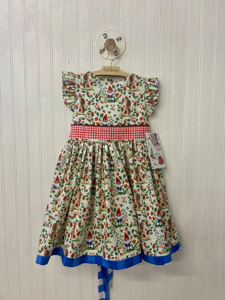 Garden Gnome Dress- 2 year old