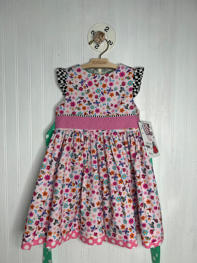 Dainty Pink Floral-2 year old